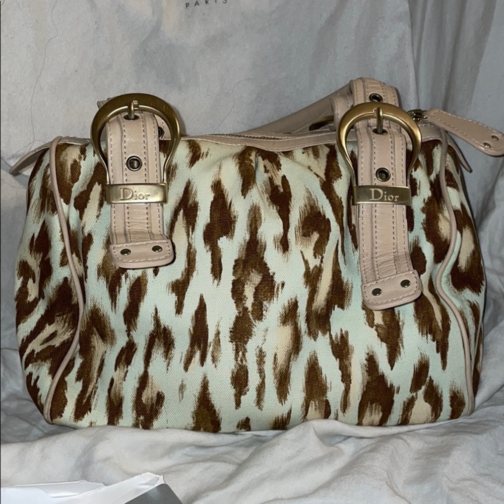 Christian Dior Canvas Satchel
